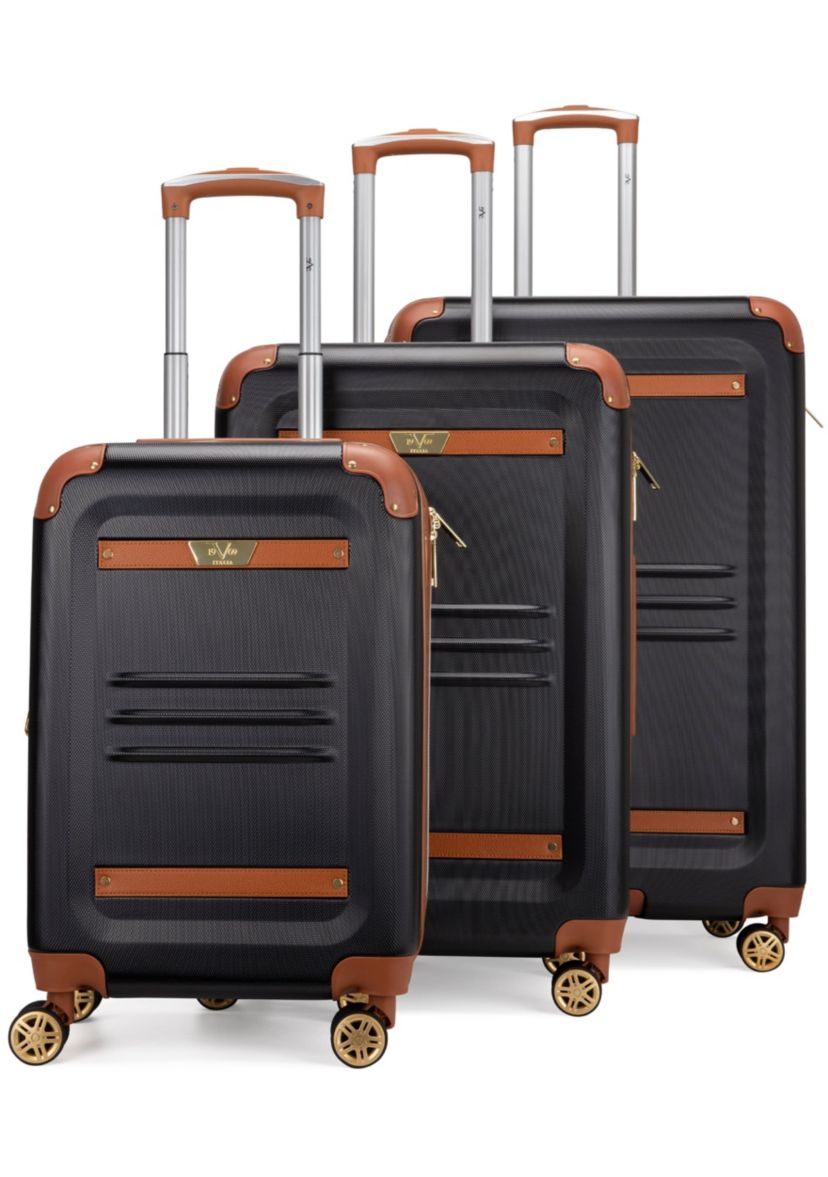 Vintage 3 Piece Expandable Spinner Luggage Set