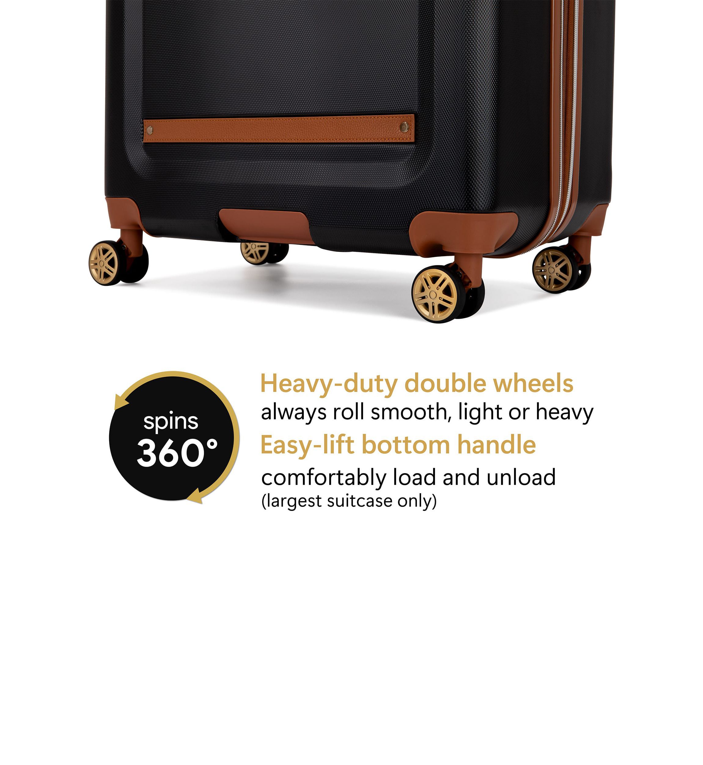 Vintage 3 Piece Expandable Spinner Luggage Set