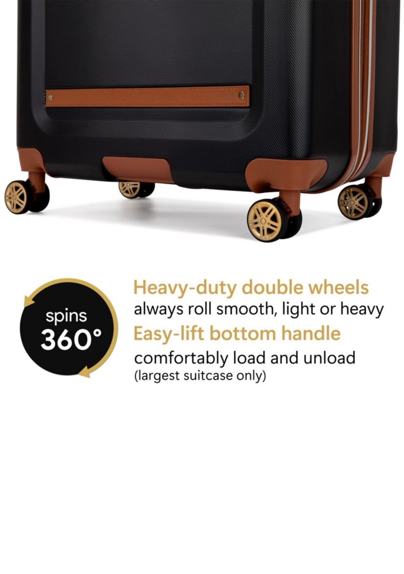 Vintage 3 Piece Expandable Spinner Luggage Set