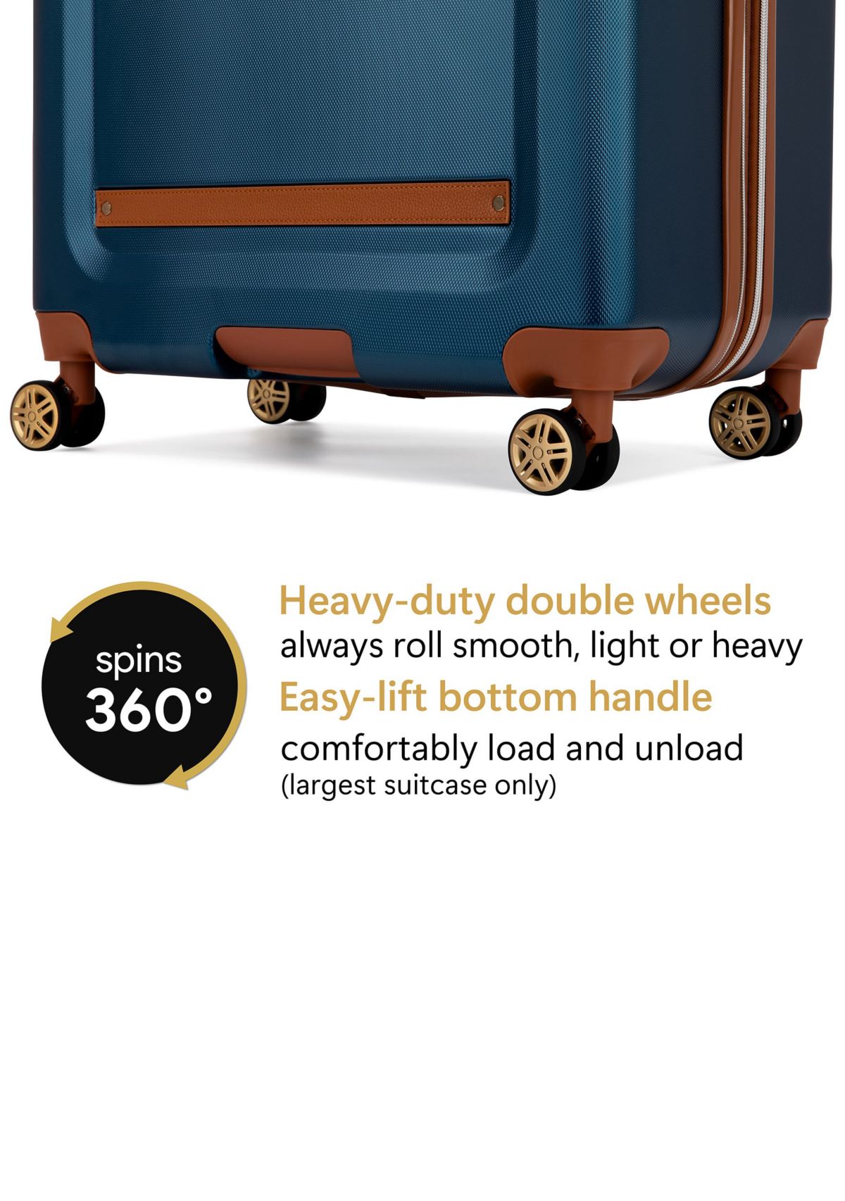 Vintage 3 Piece Expandable Retro Luggage Set