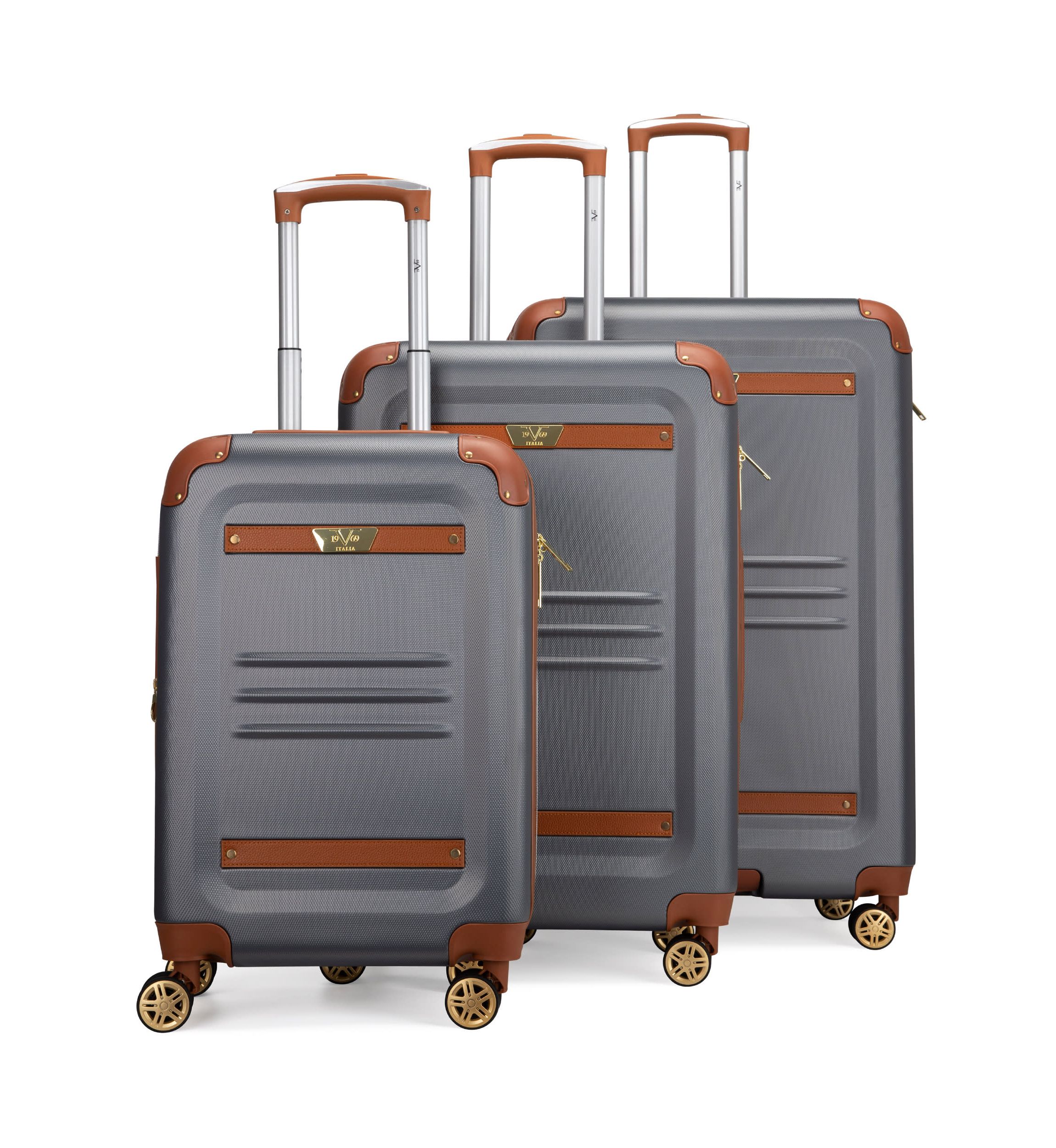 Vintage 3 Piece Expandable Spinner Luggage Set