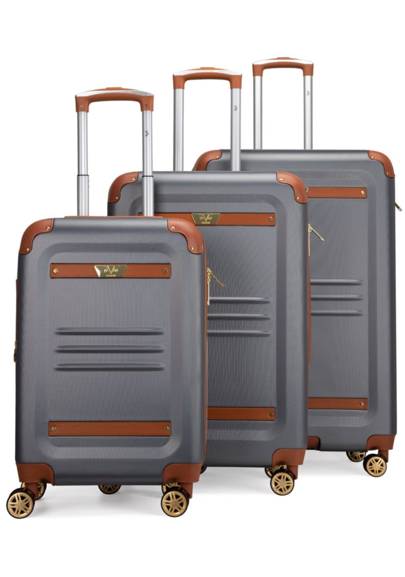 Vintage 3 Piece Expandable Spinner Luggage Set