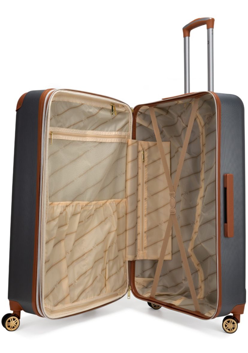 Vintage 3 Piece Expandable Spinner Luggage Set