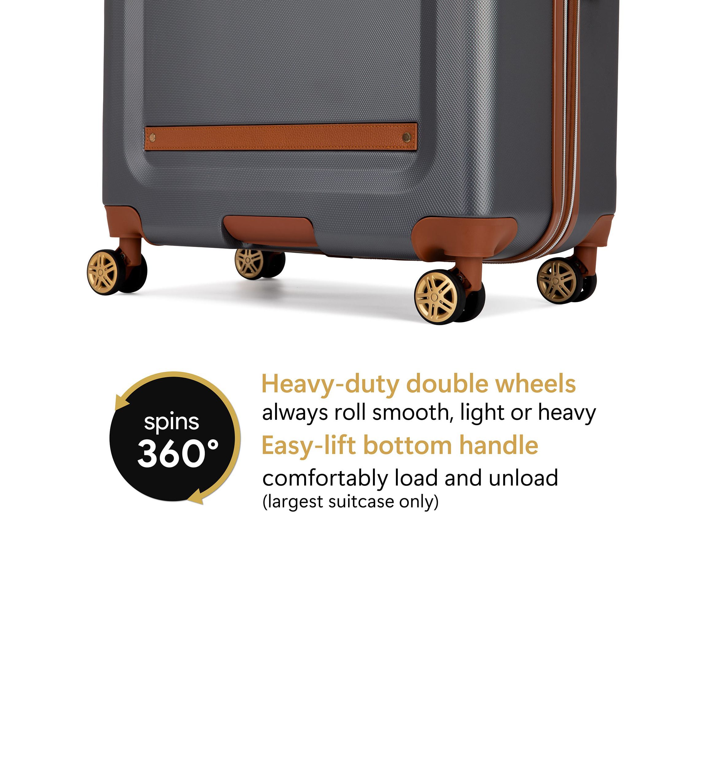 Vintage 3 Piece Expandable Spinner Luggage Set