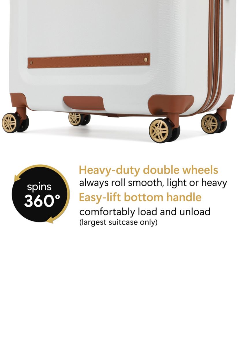 19V69 ITALIA Vintage 3 Piece Expandable Spinner Luggage Set | Belk