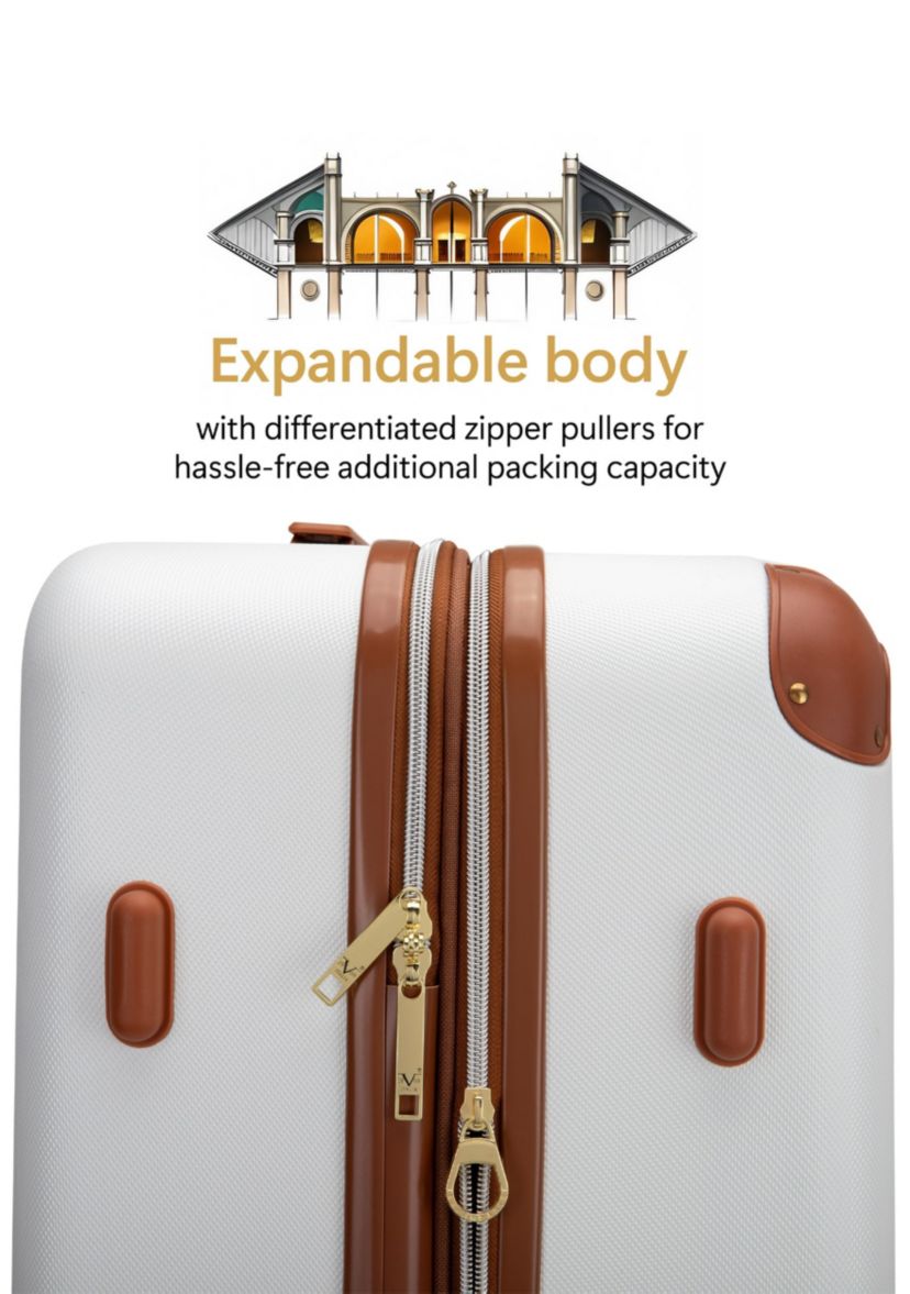 19V69 ITALIA Vintage 3 Piece Expandable Spinner Luggage Set | Belk