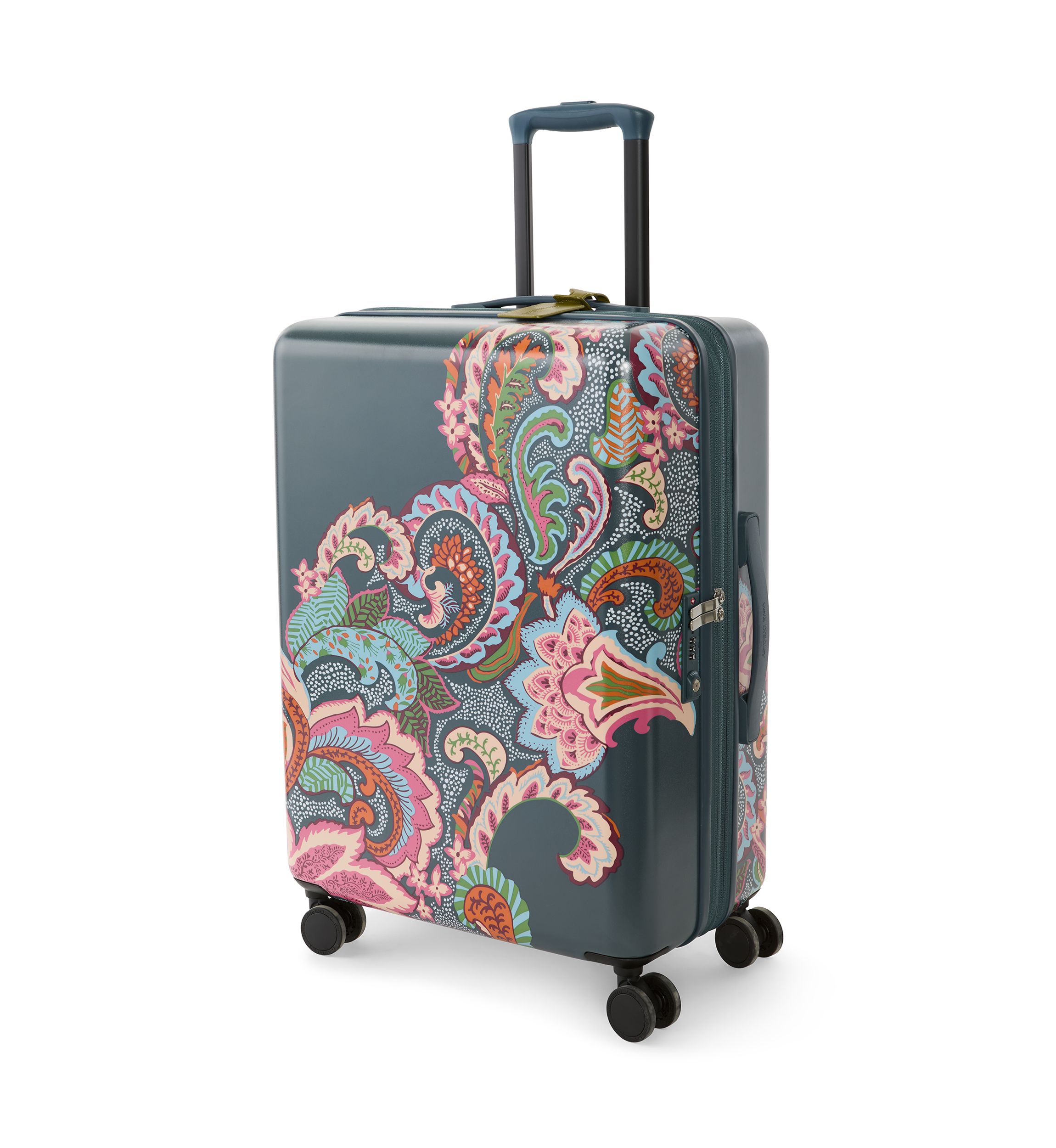 Leaf Me Not Paisley Dark Slate Adair Hardside Spinner Luggage