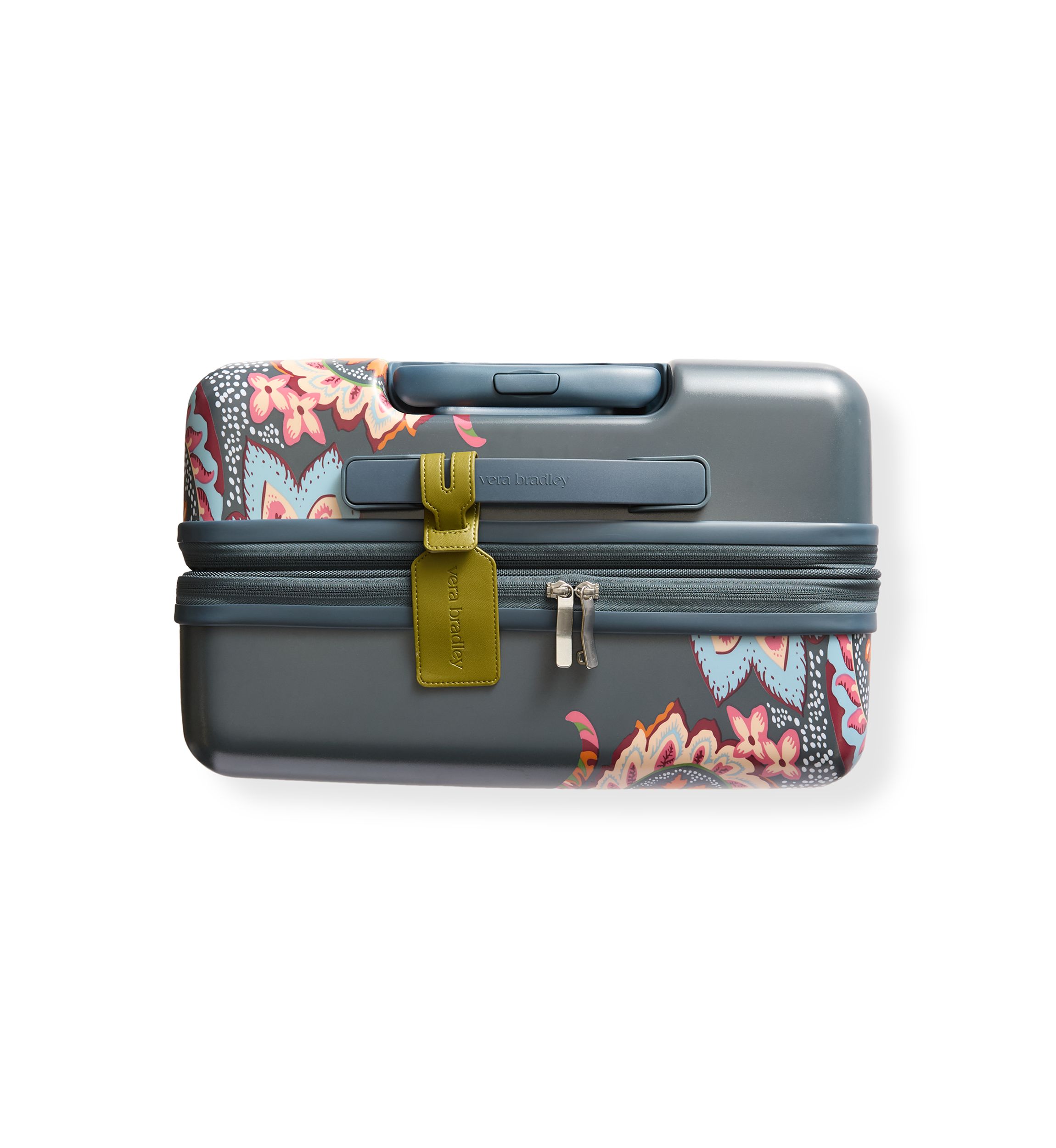 Leaf Me Not Paisley Dark Slate Adair Hardside Spinner Luggage