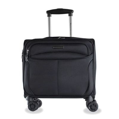 American Green Travel Madison Carry-On Spinner Briefcase, Black, 22 in
