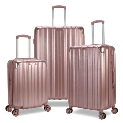 American Green Travel Melrose S 3-Piece TSA Anti-Theft Spinner, Gold, 31 in