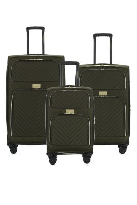 Isaac Mizrahi Victoria Softside Lightweight Expandable 3-Piece Luggage Set