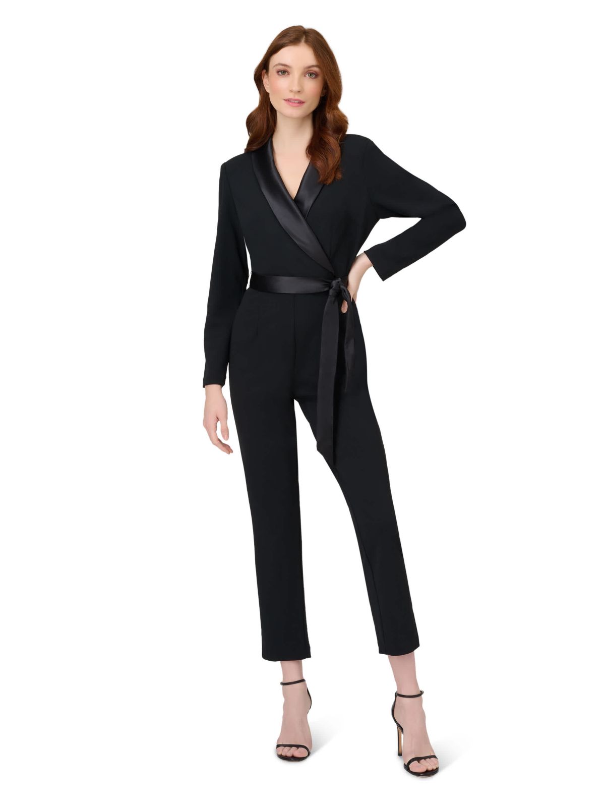 Crepe Tuxedo Jumpsuit