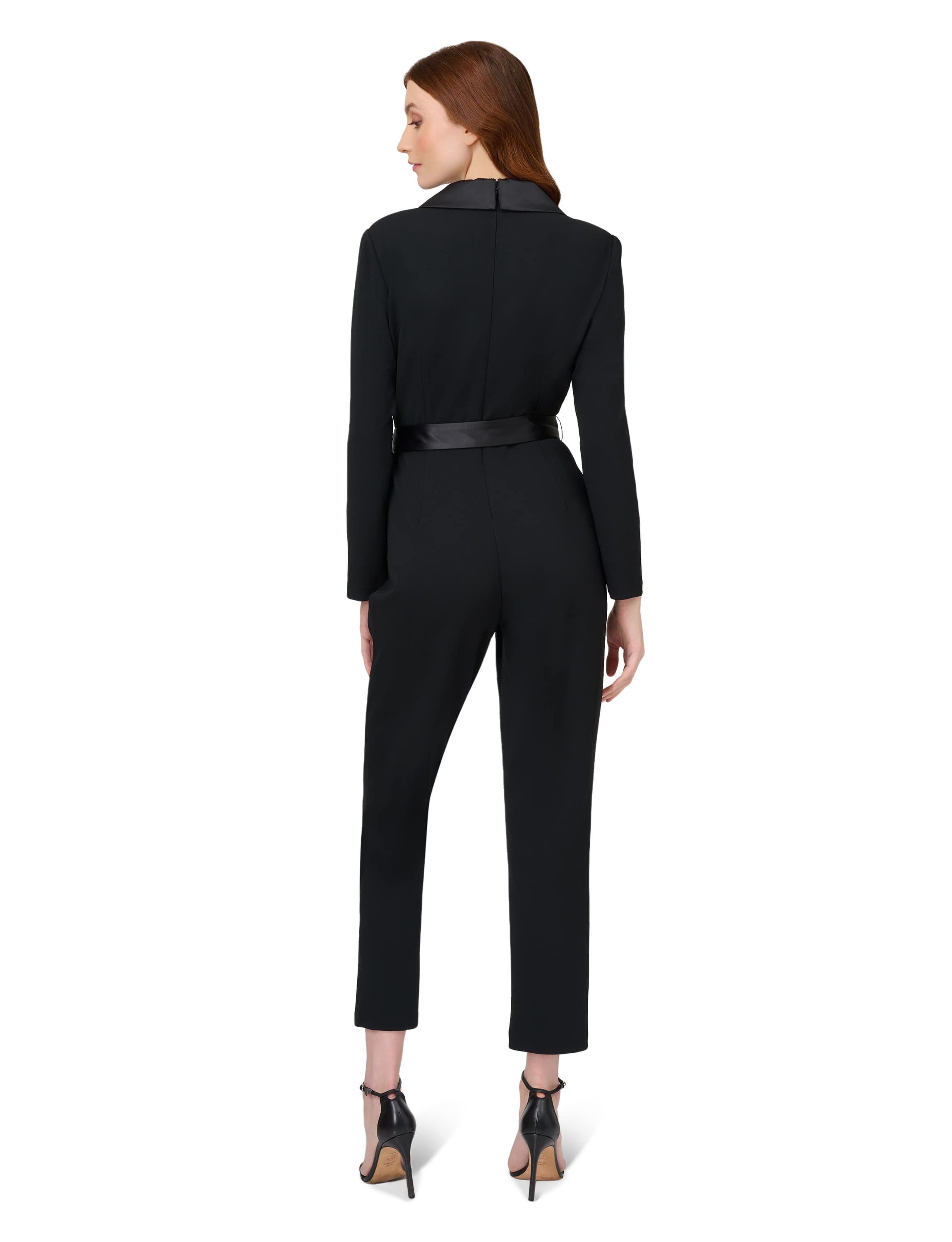 Crepe Tuxedo Jumpsuit