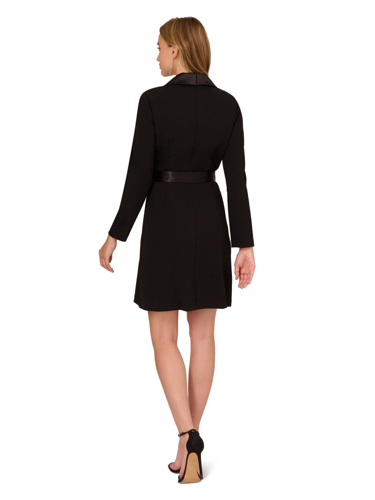 Knit Crepe Tuxedo A-Line Dress