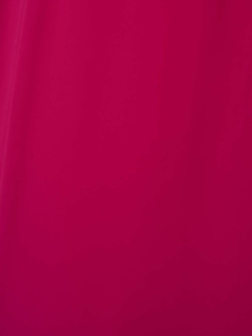 MOCKNECK CHIFFON JERSEY DRESS