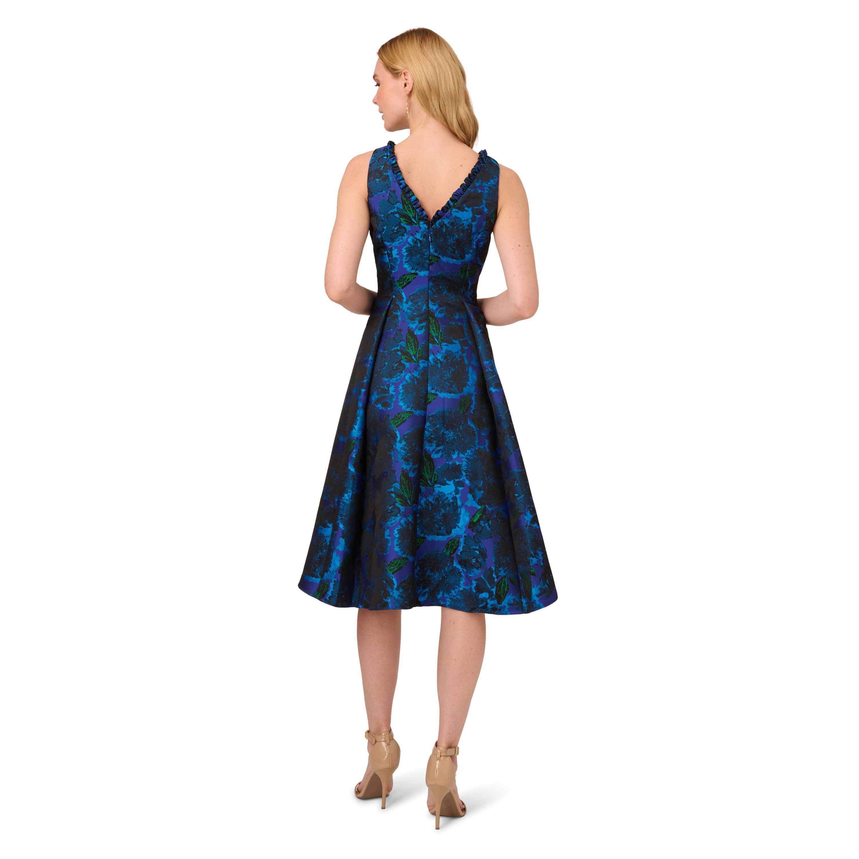 Ruffle Jacquard Dress