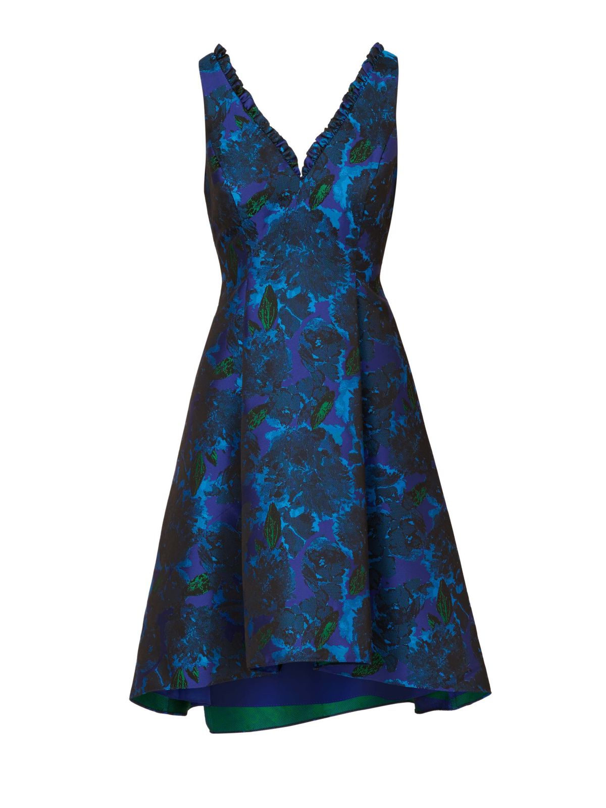 Ruffle Jacquard Dress