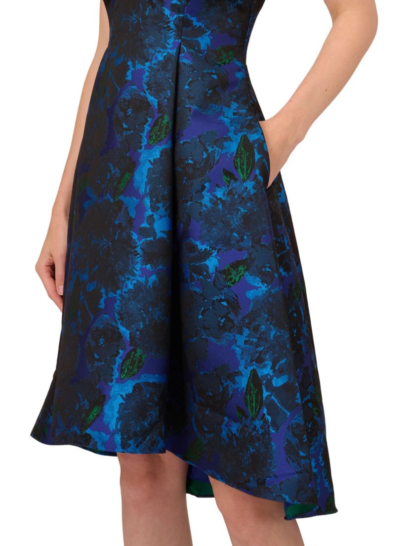 Ruffle Jacquard Dress