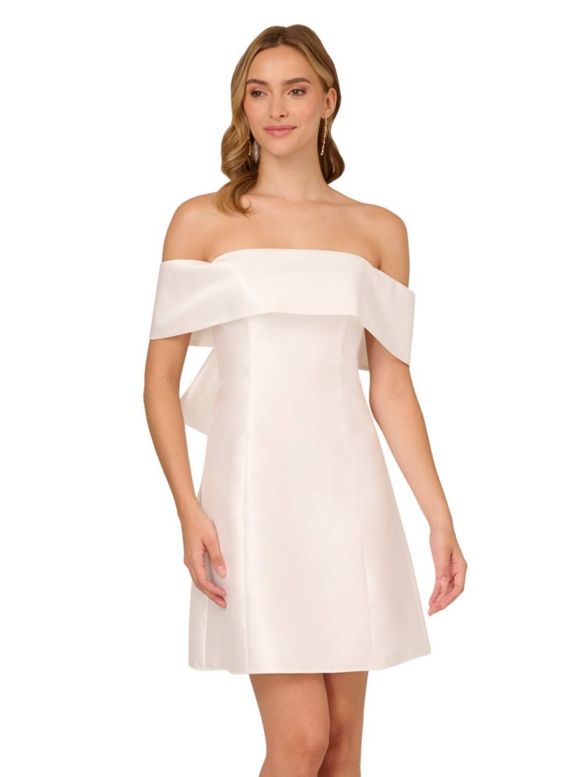 Mikado Bow Short Dress