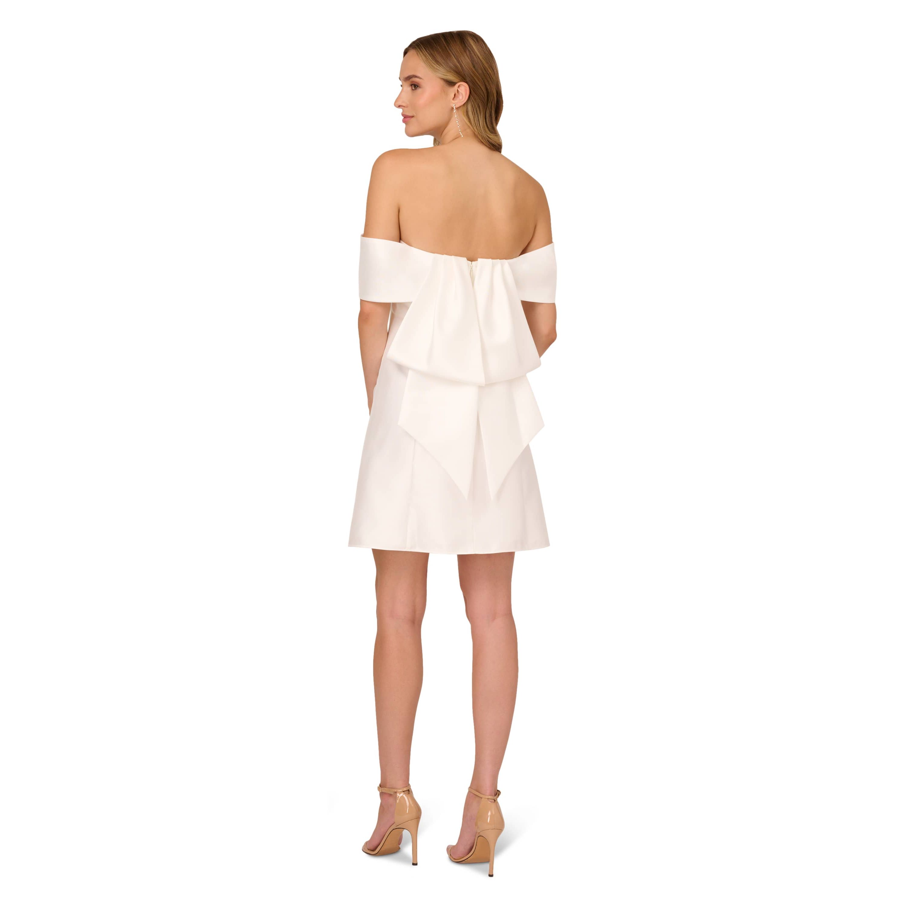 Mikado Bow Short Dress