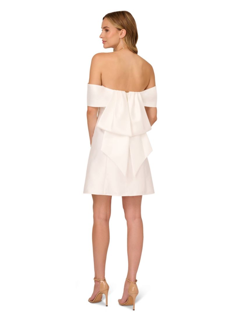 Mikado Bow Short Dress