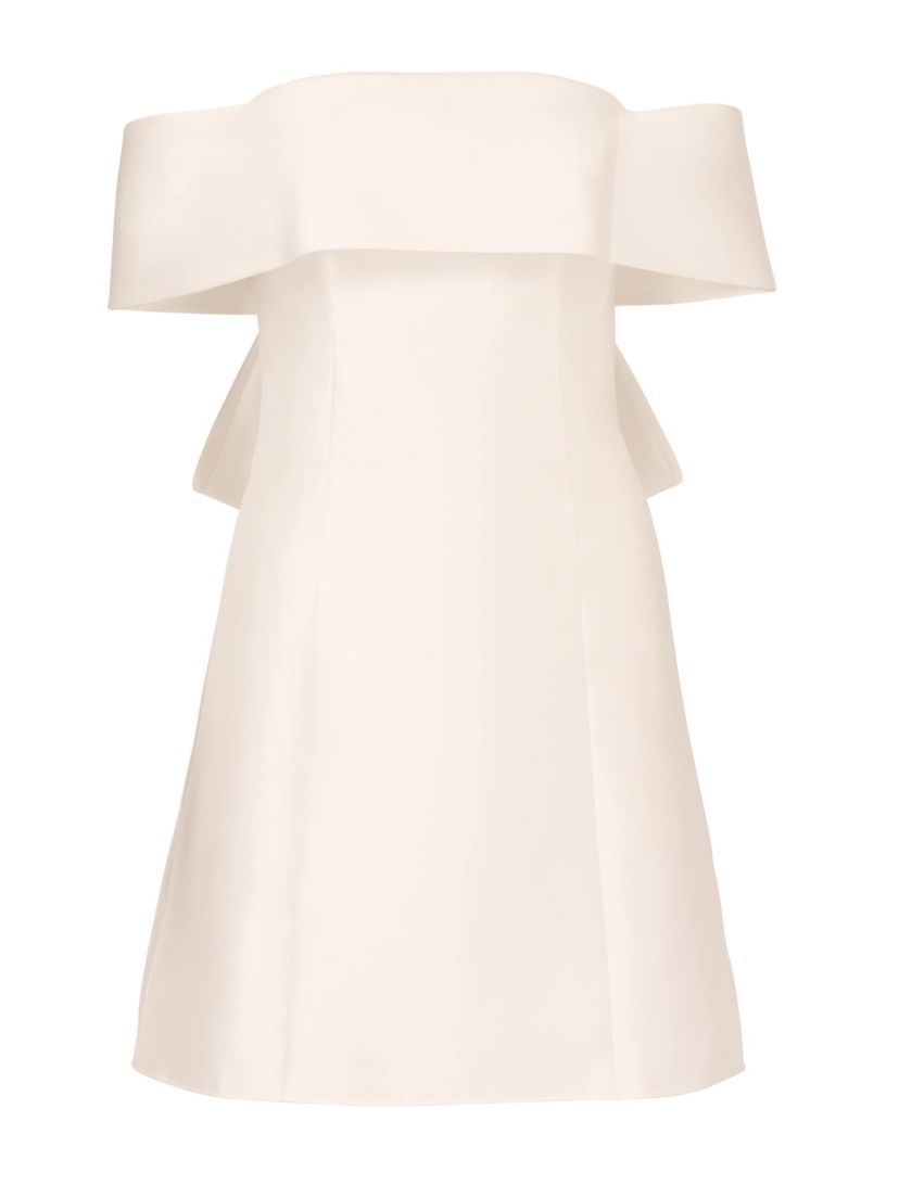 Mikado Bow Short Dress