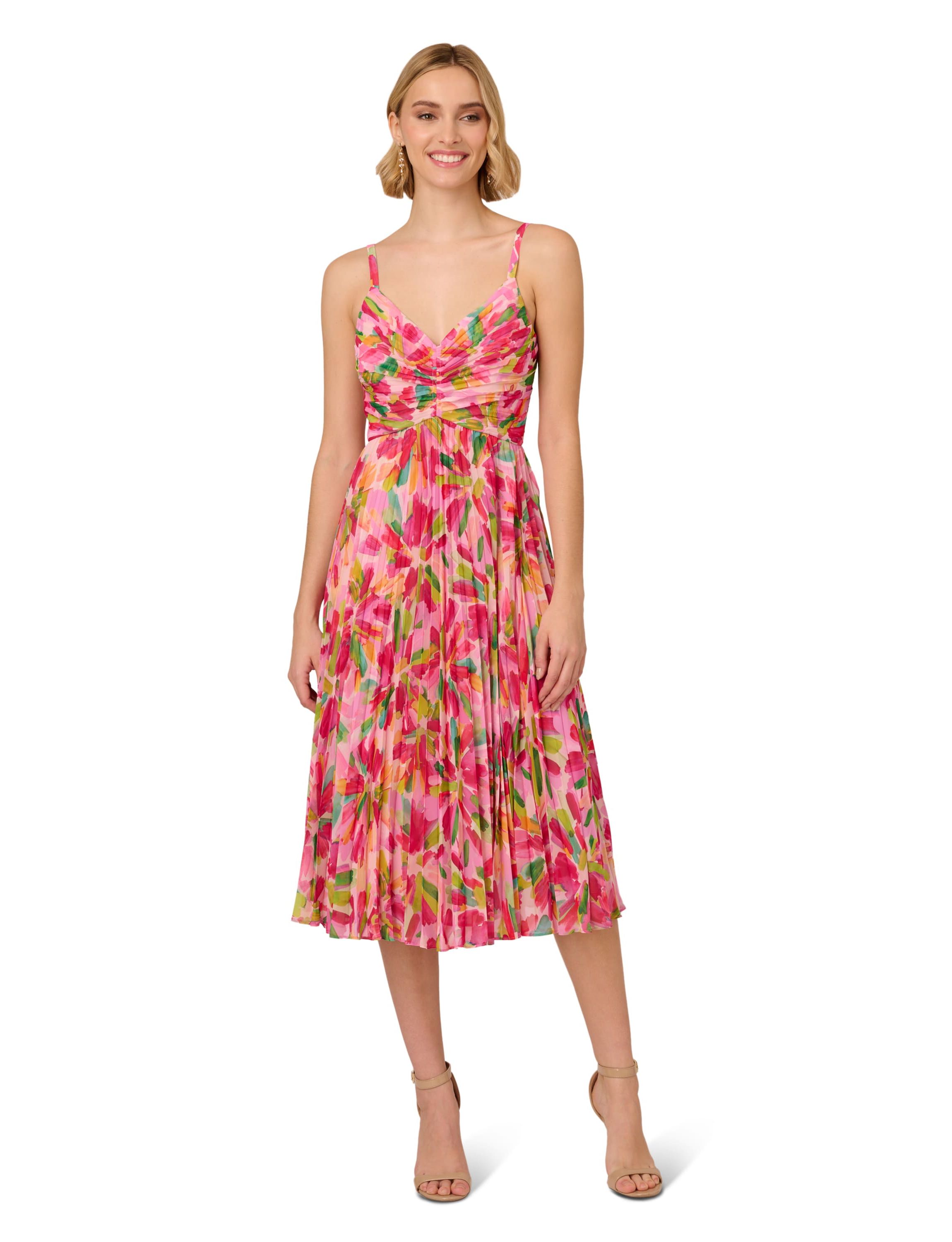 Pleated Midi Dress