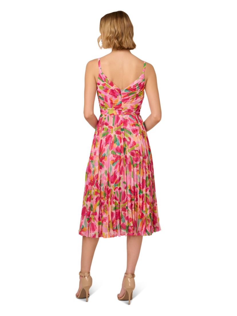 Pleated Midi Dress