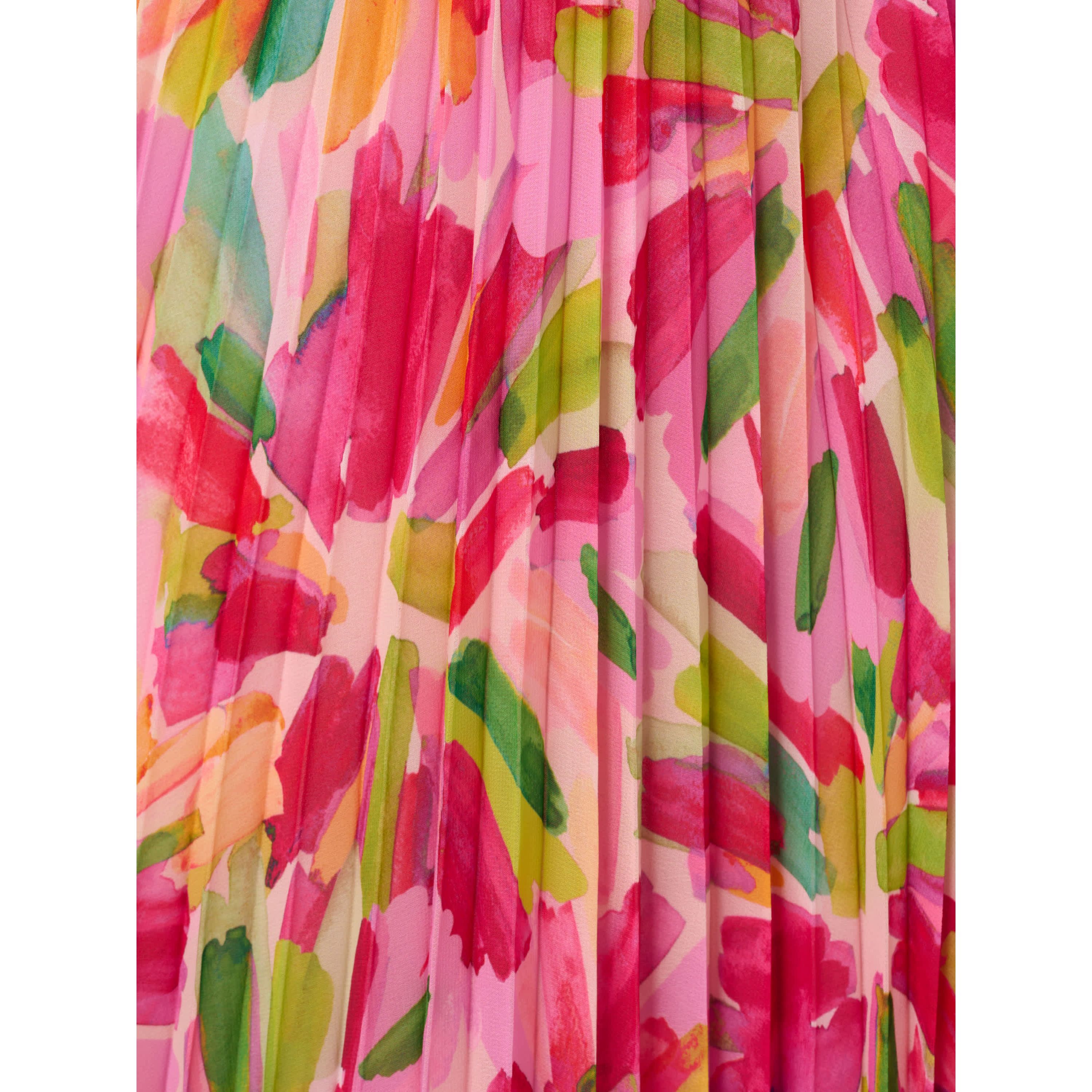 Pleated Midi Dress