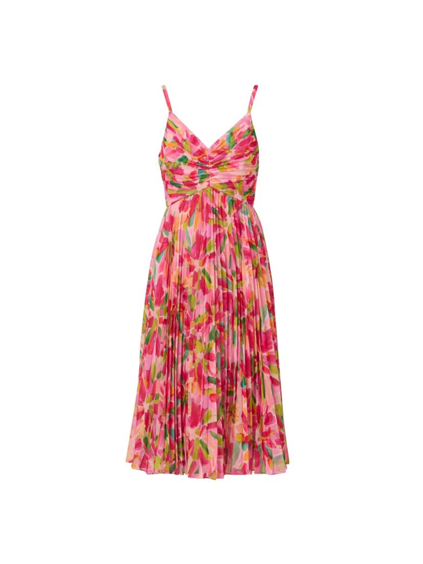 Pleated Midi Dress