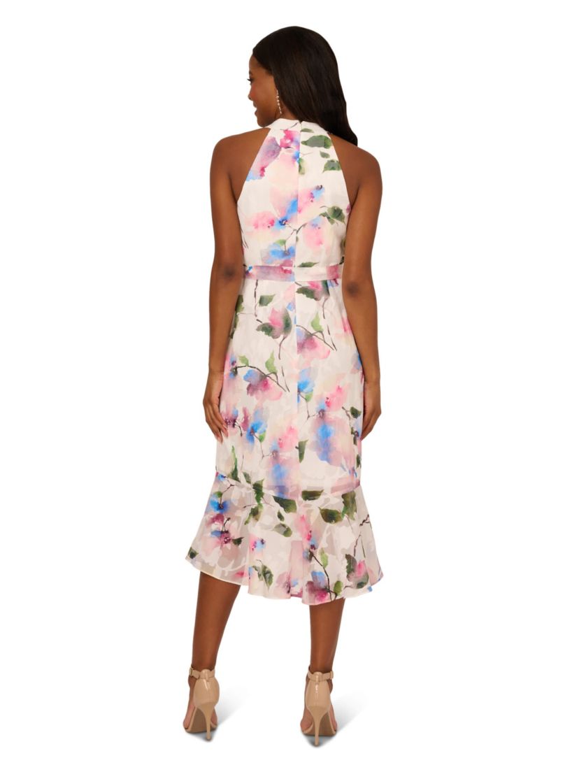 Printed High-Low Dress