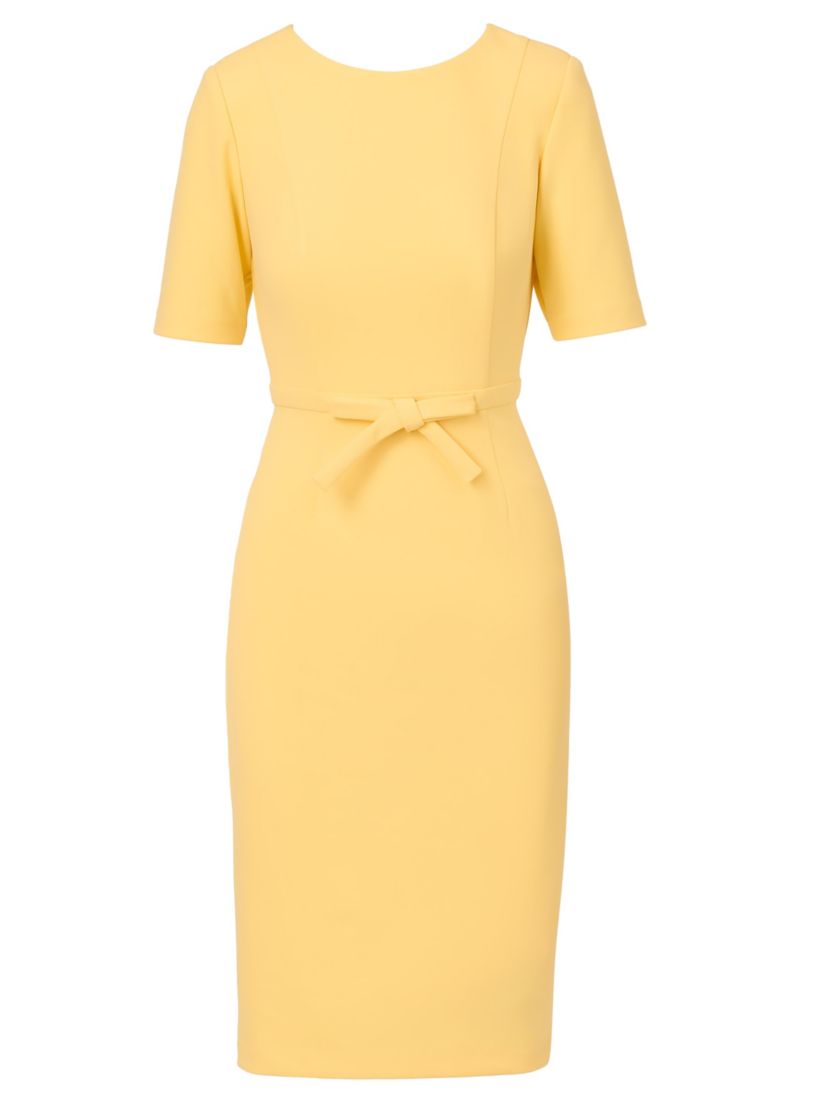 Mini Bow Front Sheath Dress