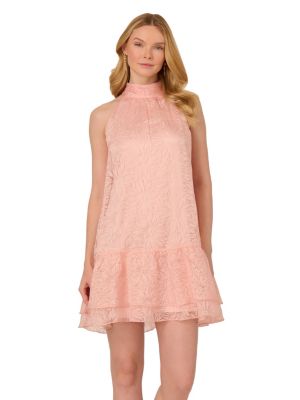Adrianna Papell Women's Burnout Trapeze Short Dress, 8