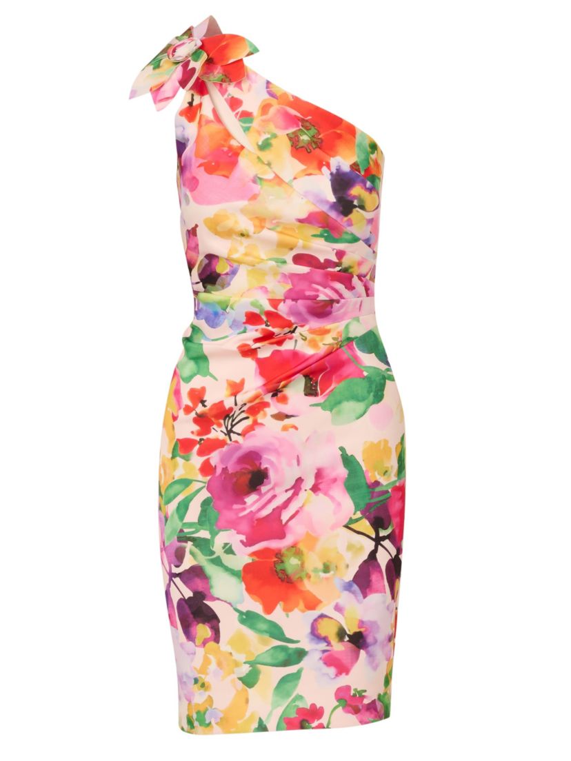 Print One Shoulder Dress