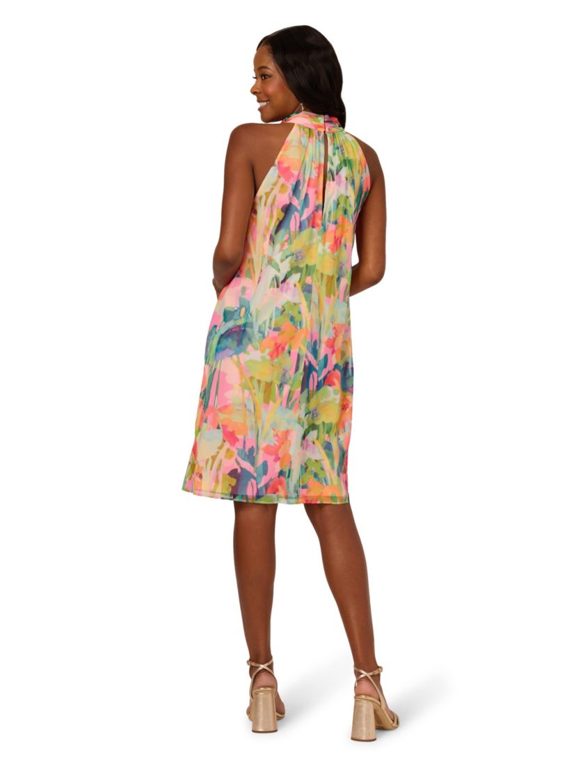 Halter Sheath Short Dress