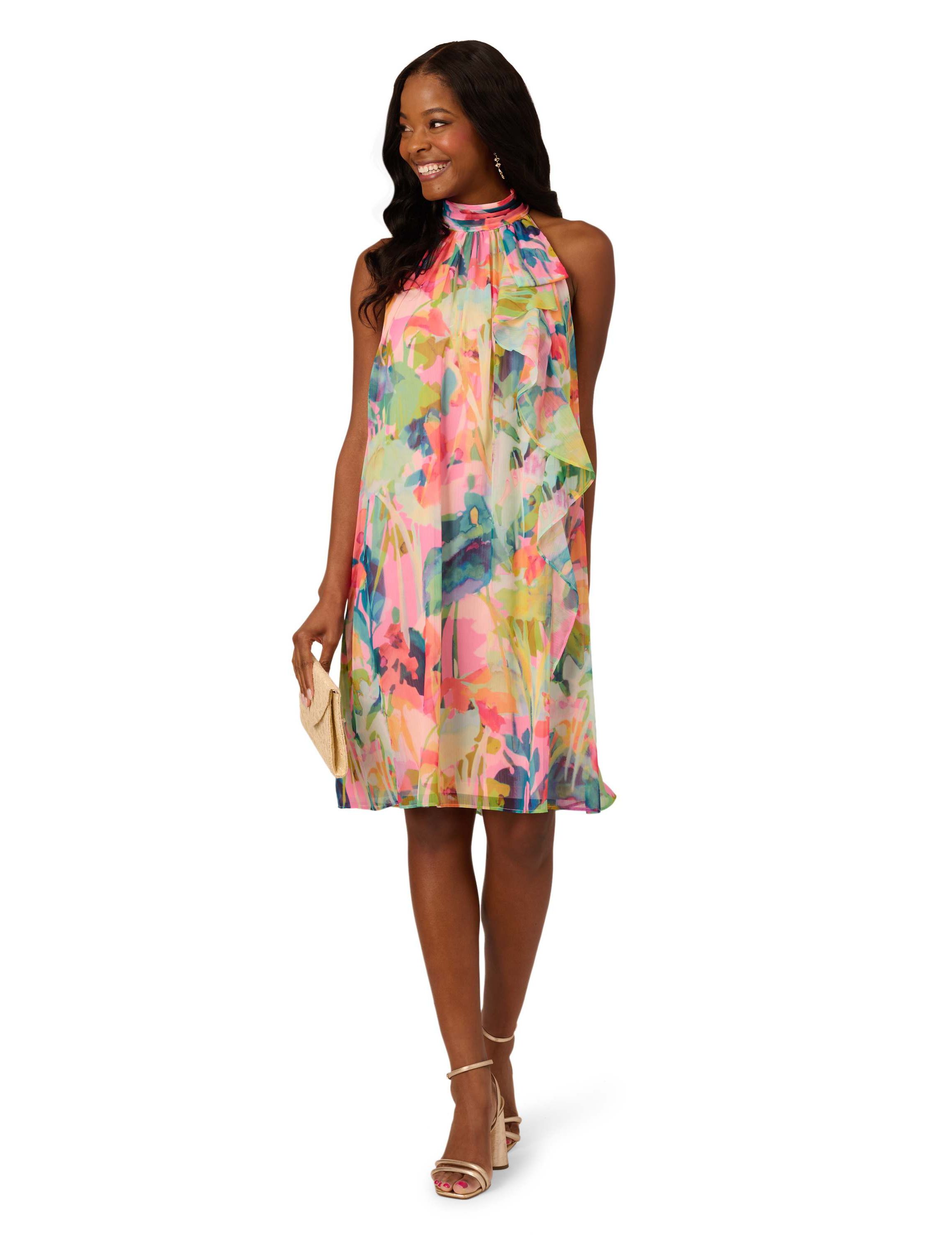 Halter Sheath Short Dress
