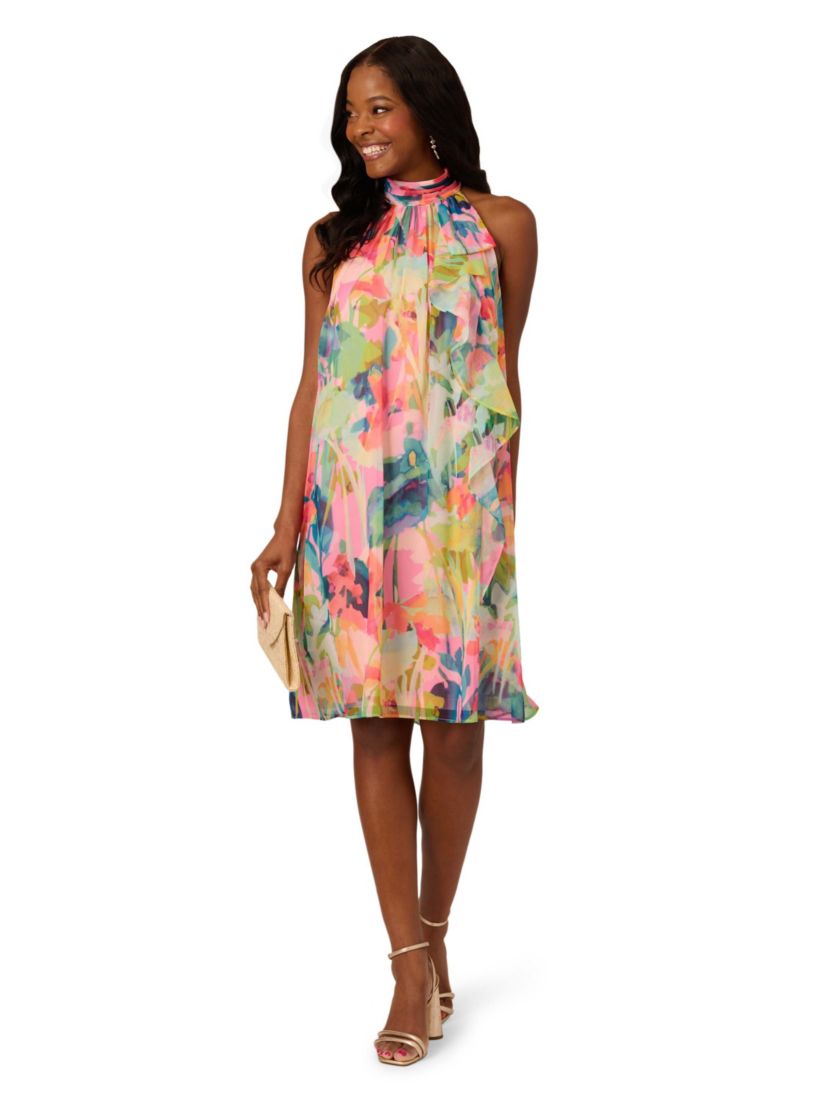 Halter Sheath Short Dress