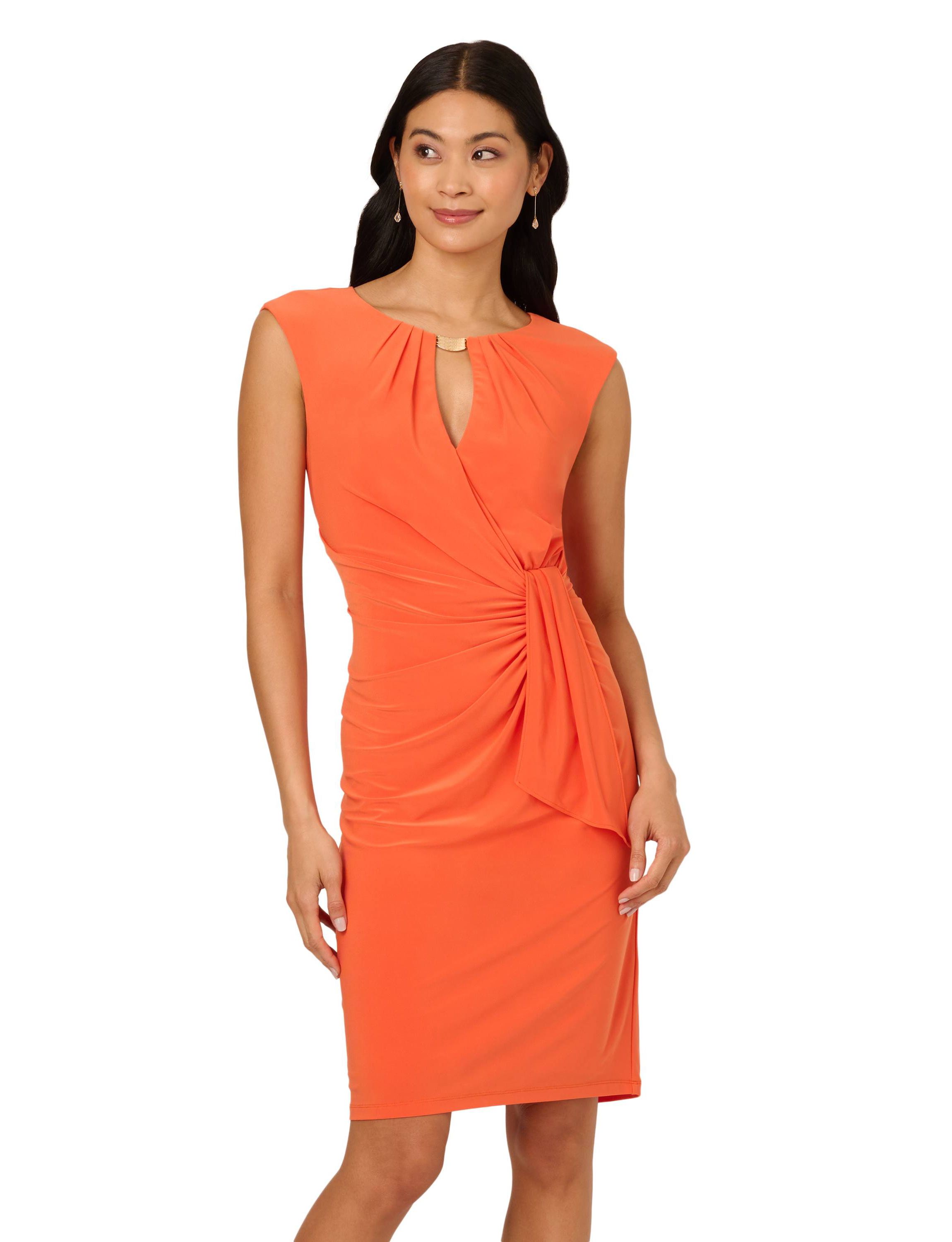Keyhole Jersey Short Dress