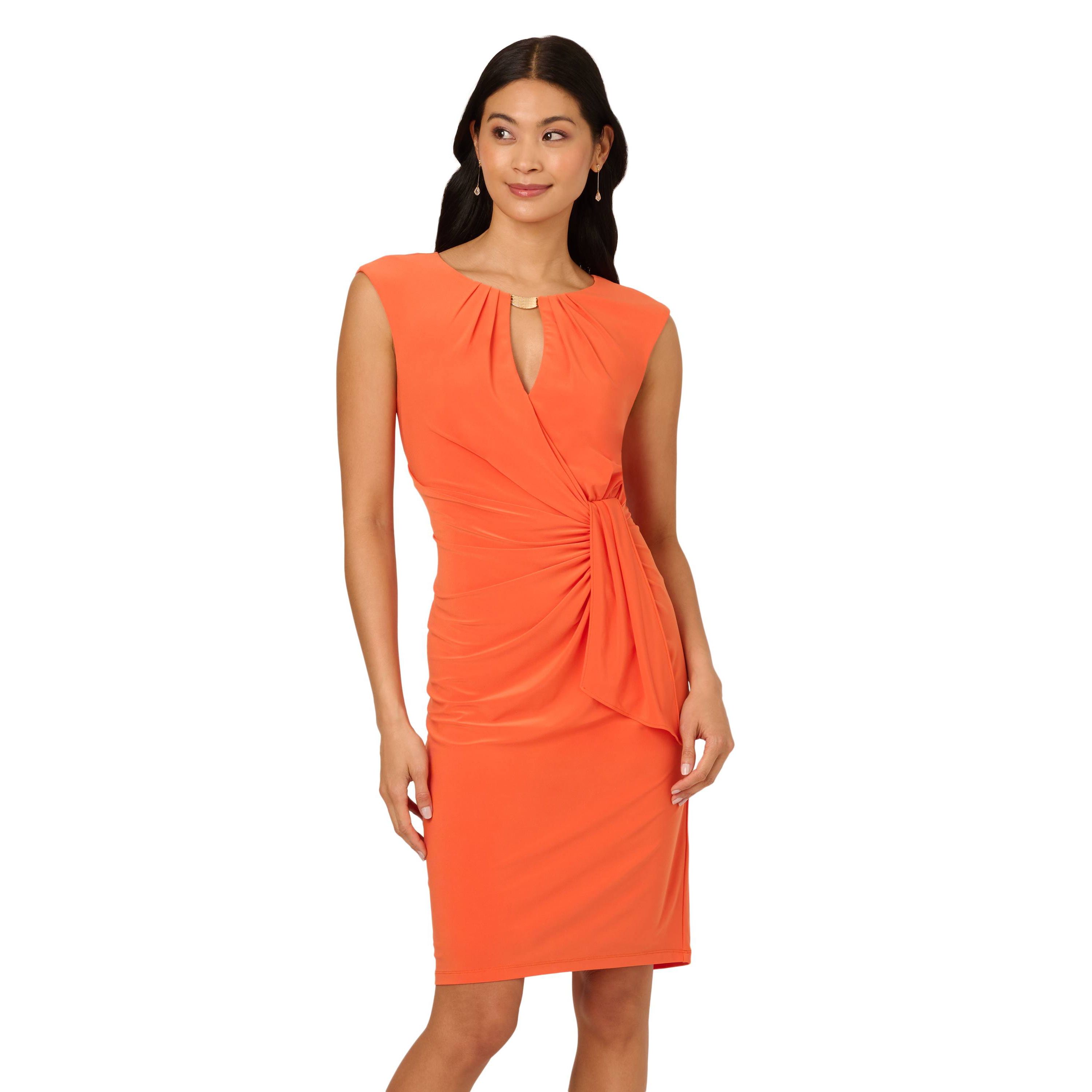 Keyhole Jersey Short Dress