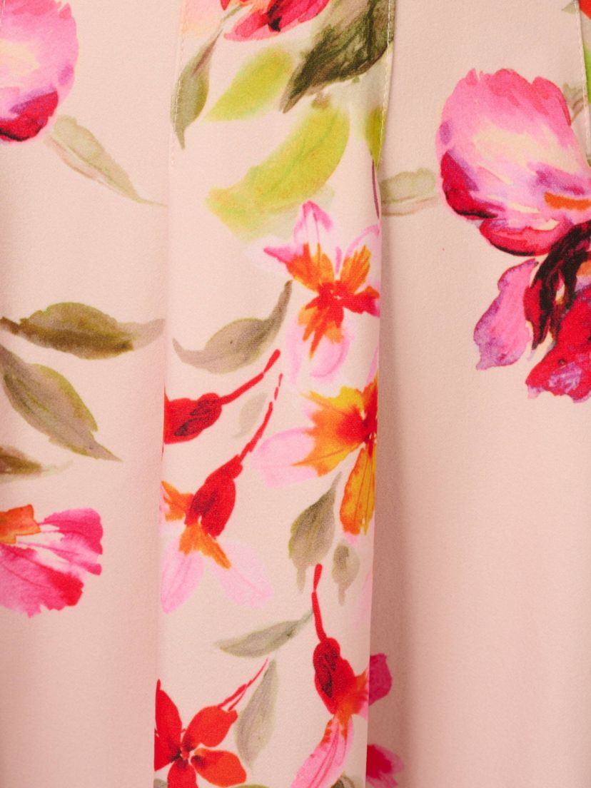 Floral Border Short Dress