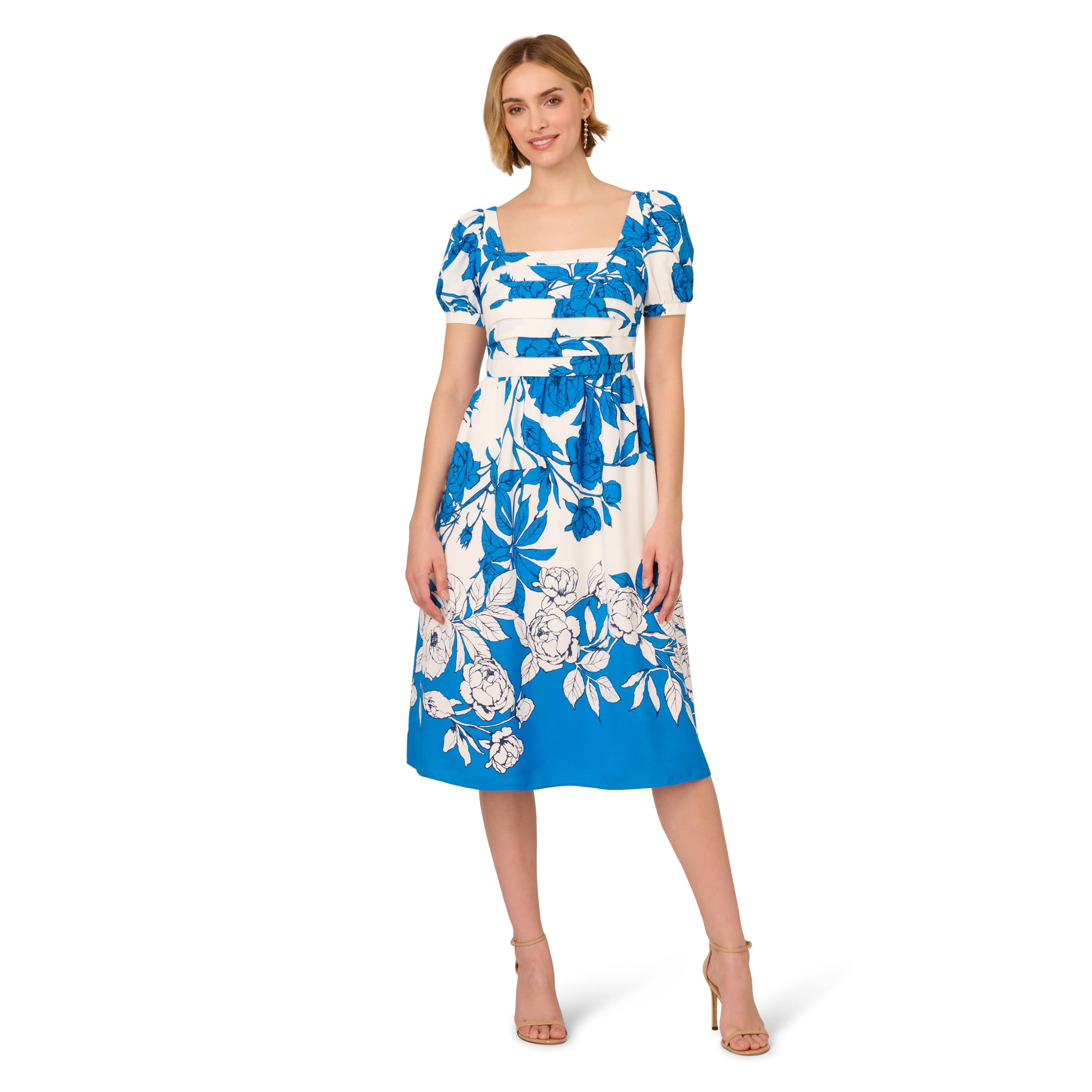 Floral Smocked Midi Dress