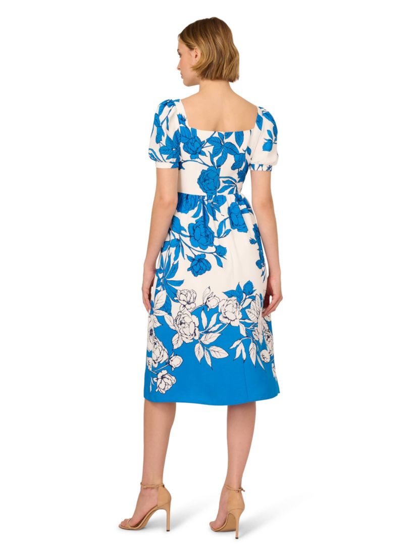 Floral Smocked Midi Dress
