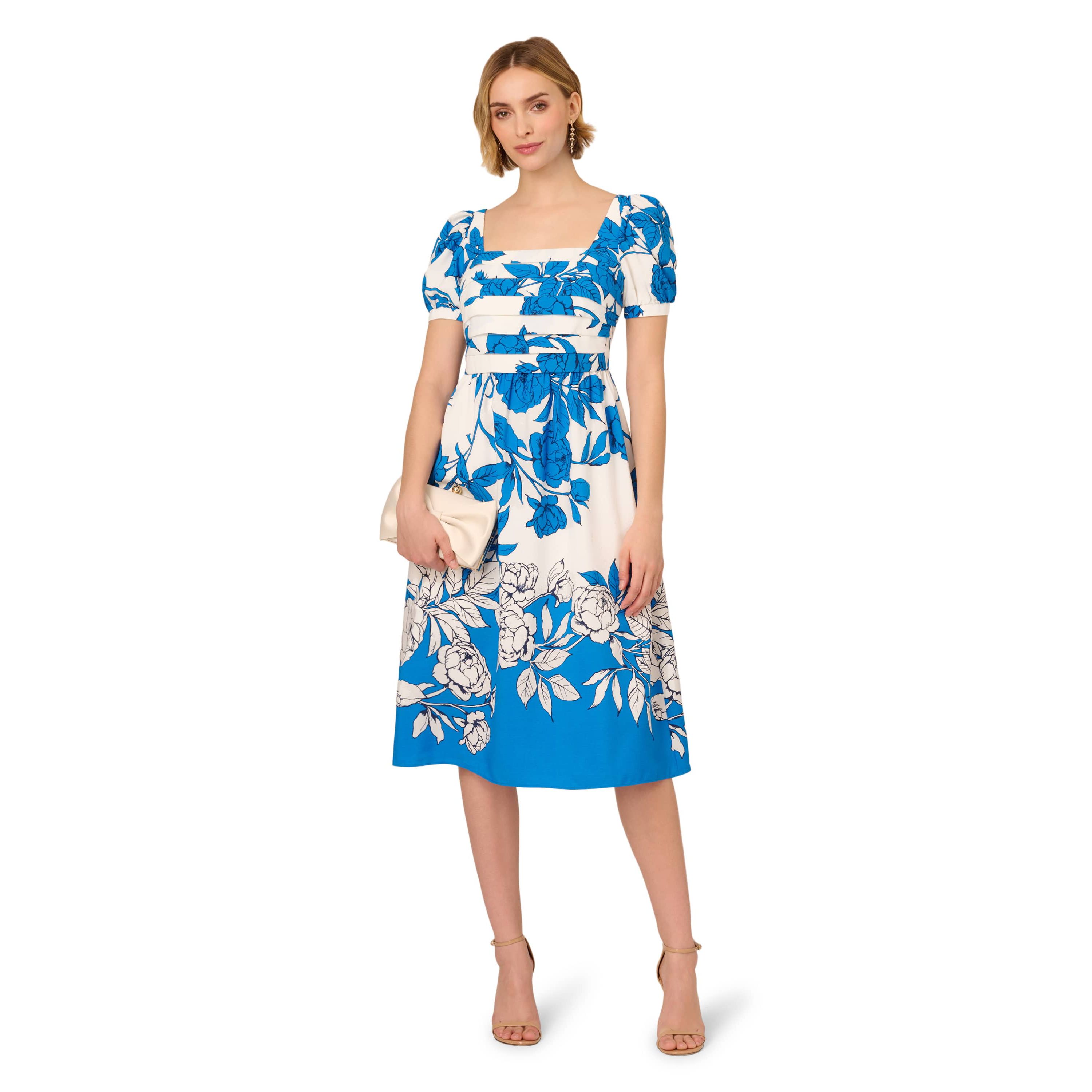 Floral Smocked Midi Dress