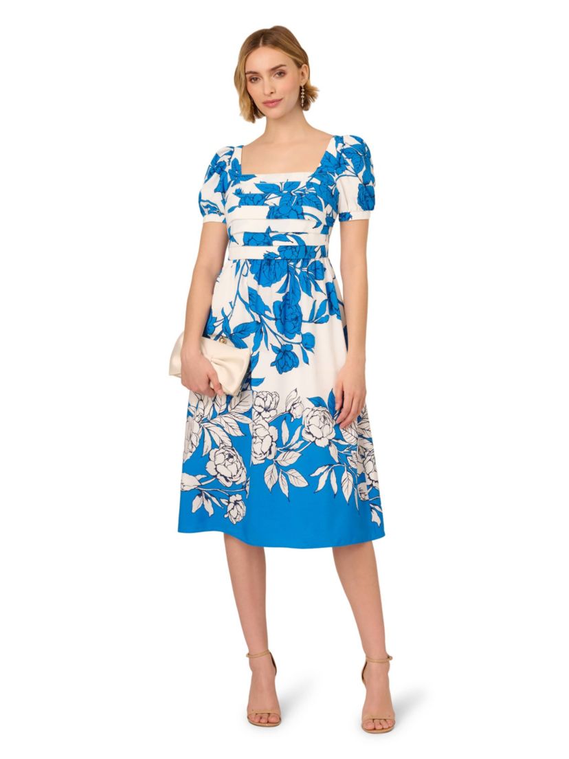 Floral Smocked Midi Dress
