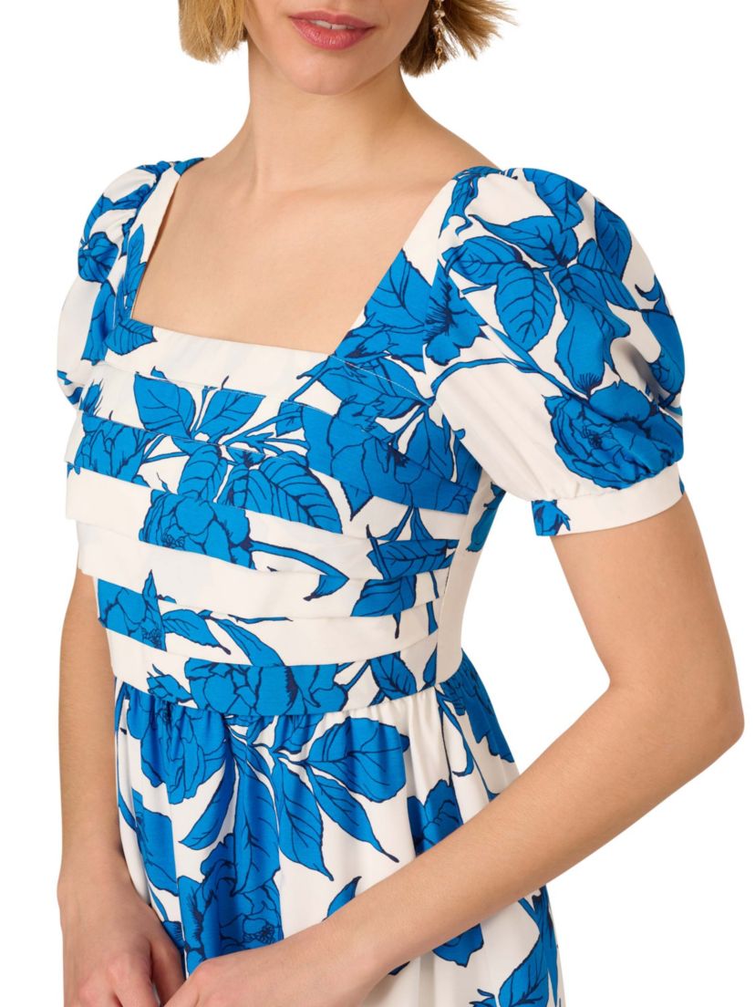 Floral Smocked Midi Dress