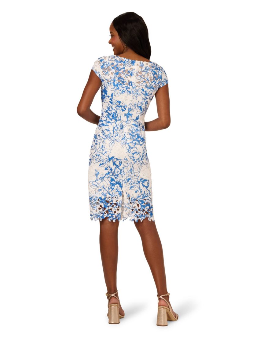Lace Sheath Short Dress