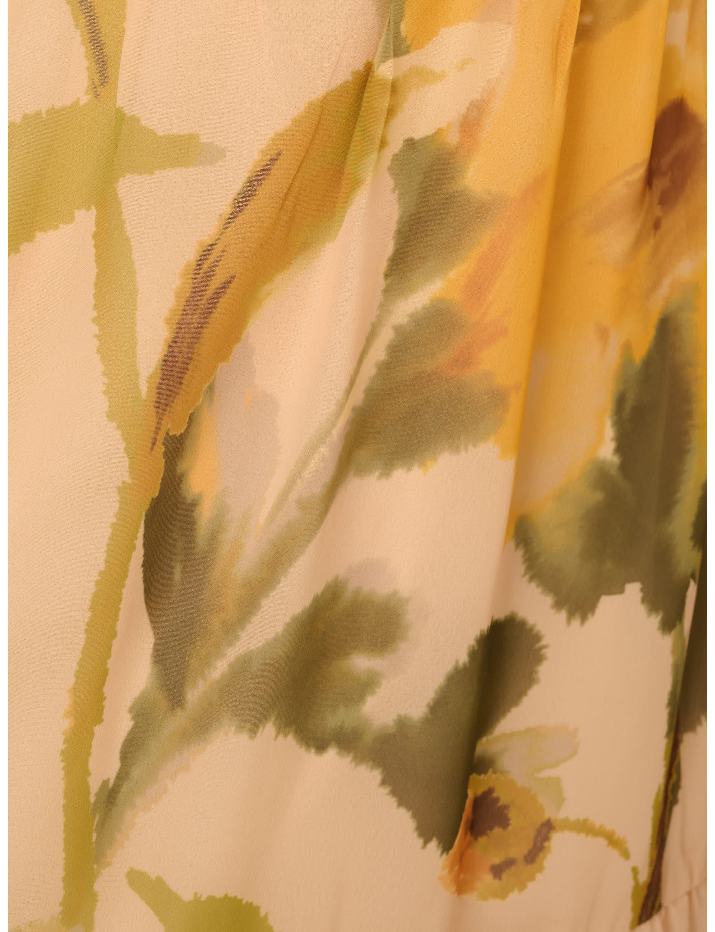 Floral Organza Midi Dress