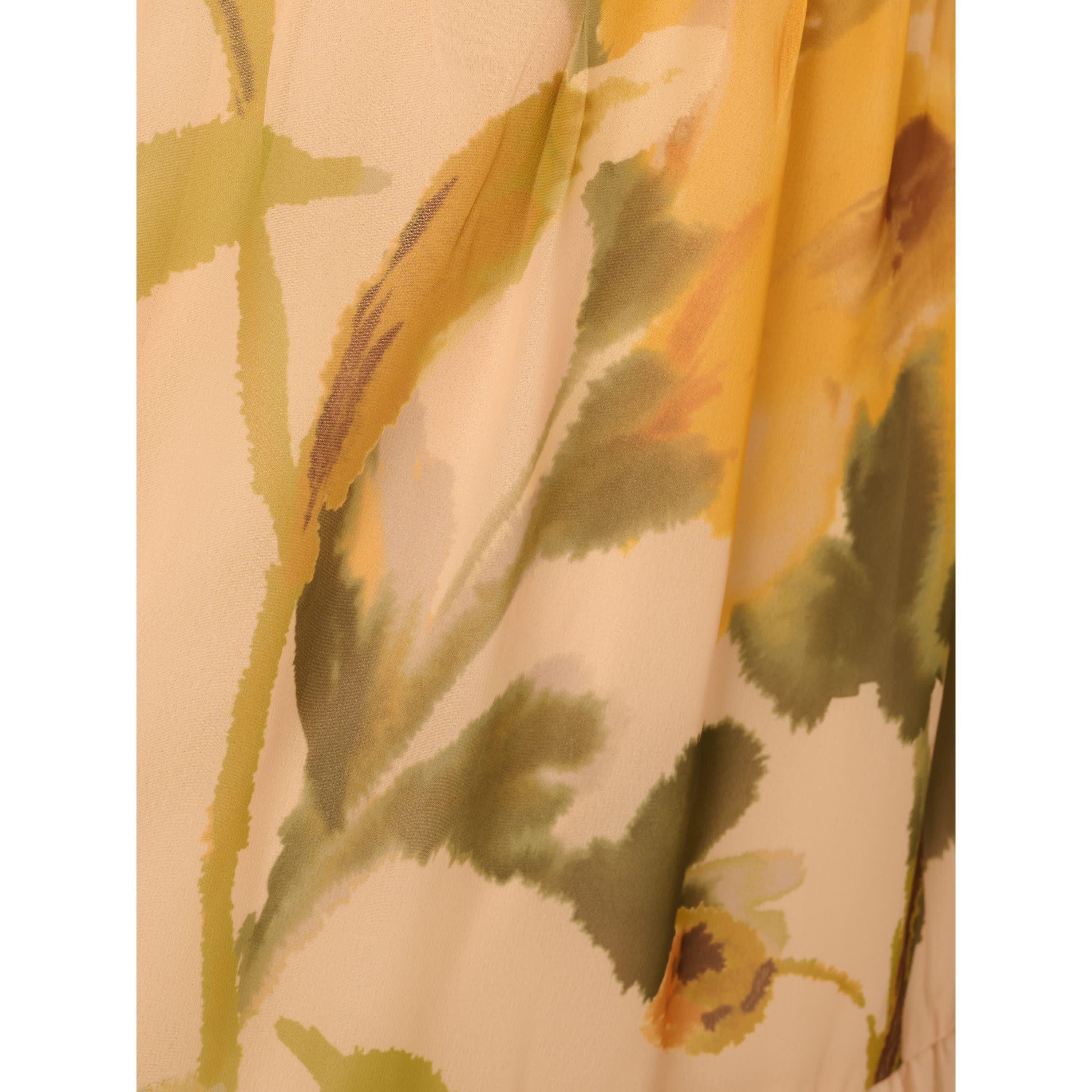 Floral Organza Midi Dress