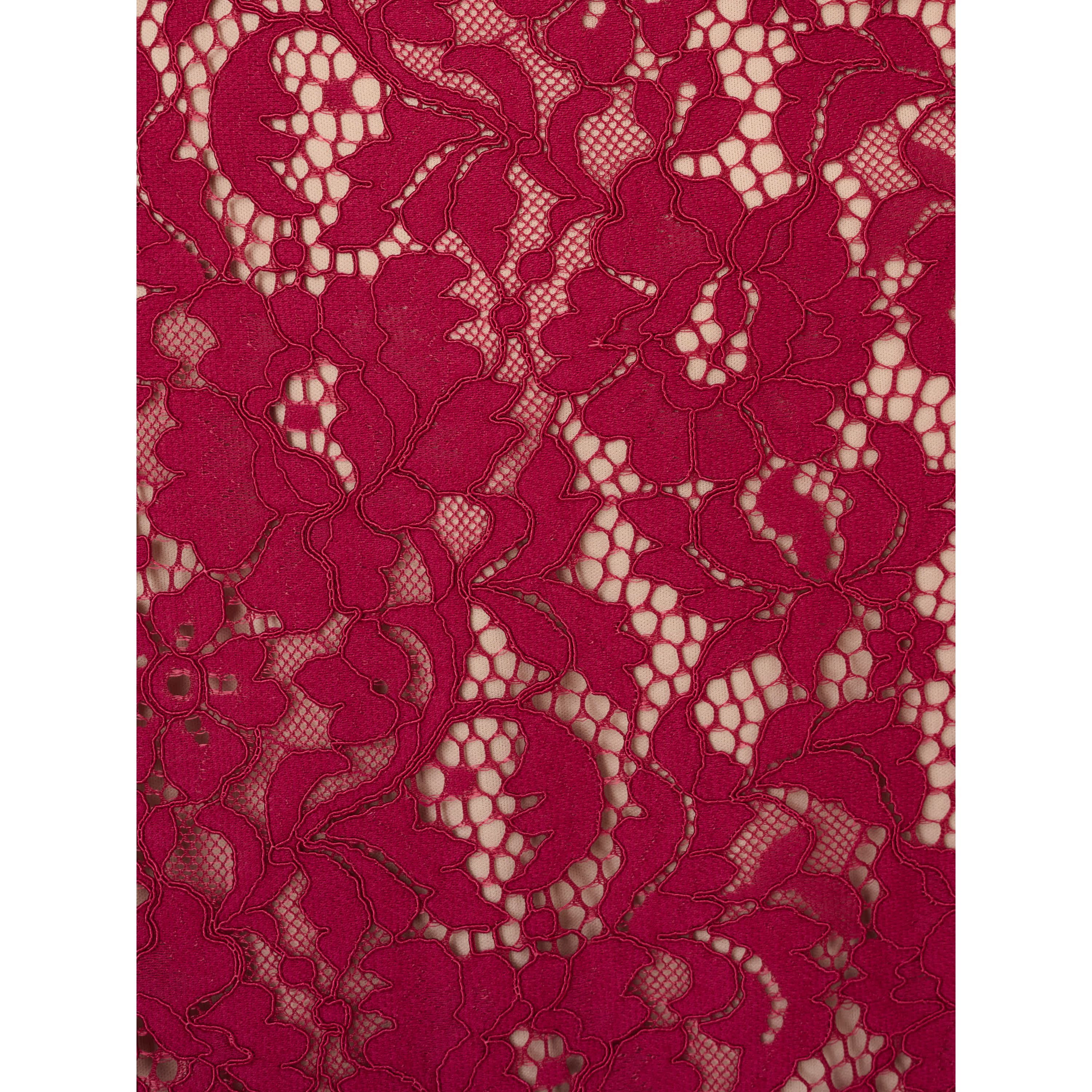 Lace Flounce Short Dress