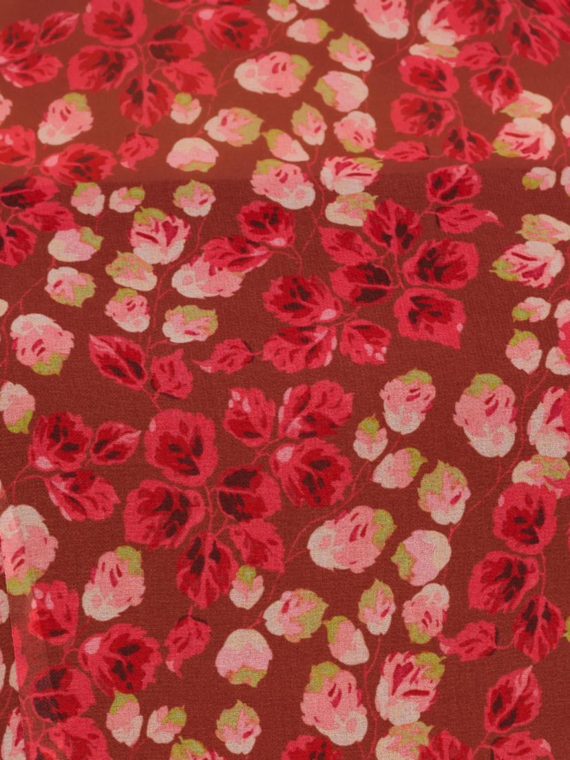PRINT CRINKLE CHIFFON DRESS
